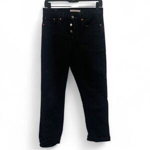 Levi’s Premium Wedgie Straight Black Jeans Size 27